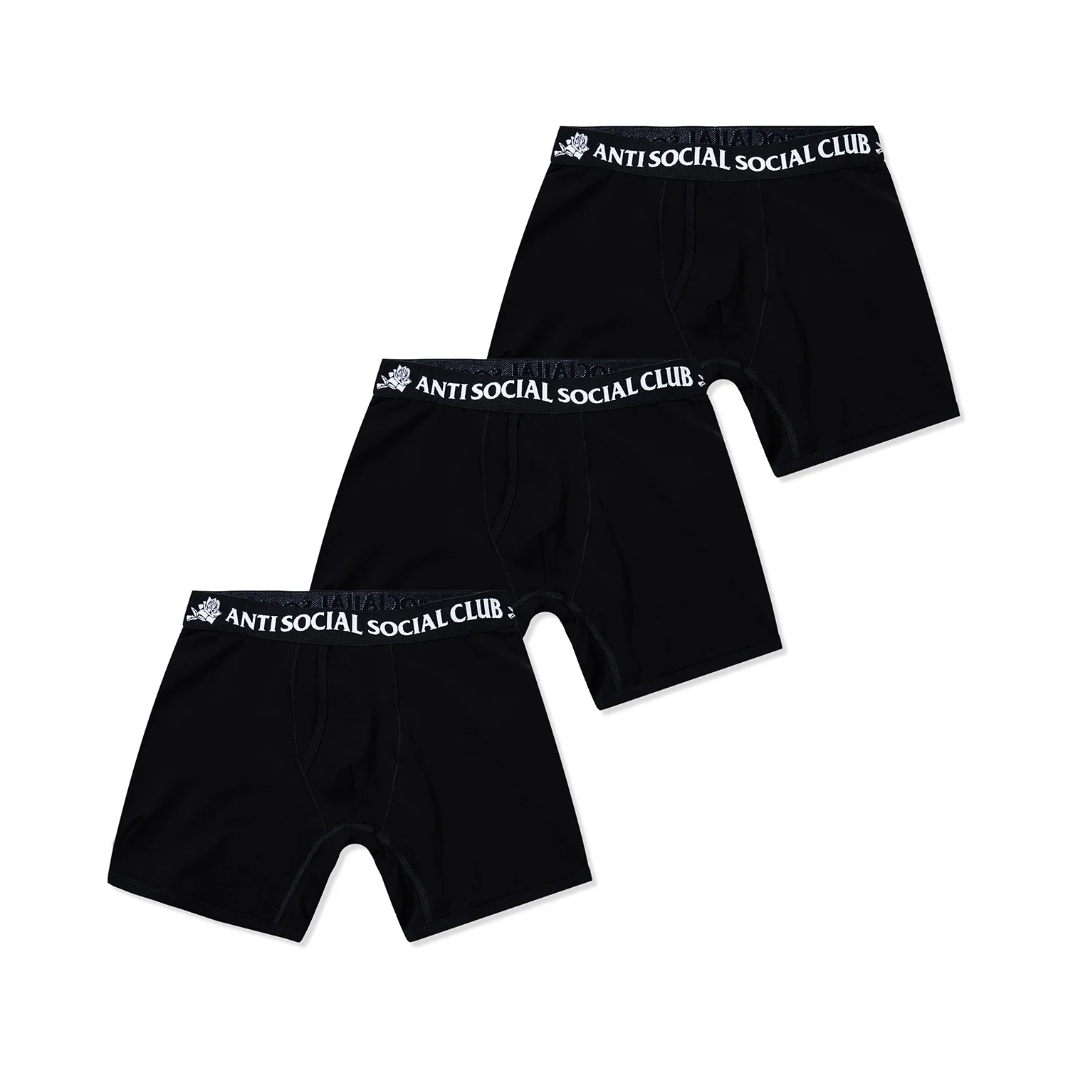 ASSC Jacquard Logo Boxer Briefs 3-Pack - Black