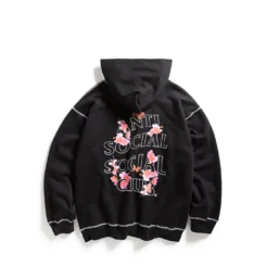 CONTRAST STITCH HOODIE