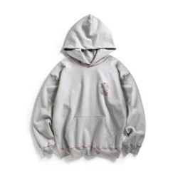 Alternative view of CONTRAST STITCH HOODIE