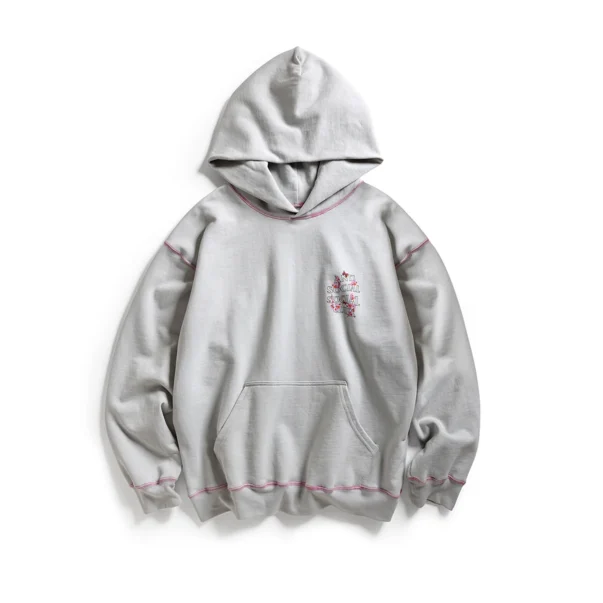 CONTRAST STITCH HOODIE - Image 5