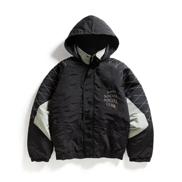 STUDDED STARTER JACKET WITH QUILTED SHOULDERS - Image 2