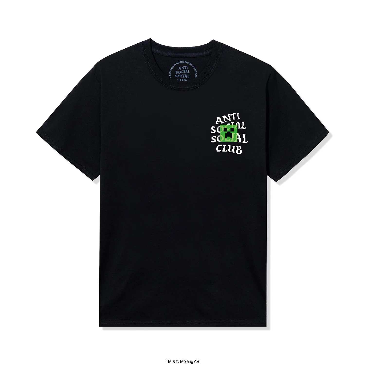 ASSC x Minecraft Creeper Head Logo Tee - Black - Image 2