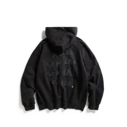 APPLIQUE MIND GAMES HOODIE - BLACK