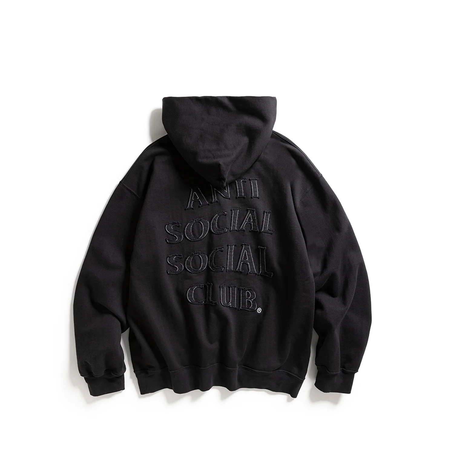 APPLIQUE MIND GAMES HOODIE - BLACK