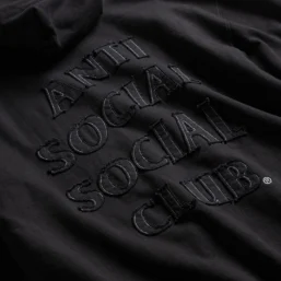 Alternative view of APPLIQUE MIND GAMES HOODIE - BLACK