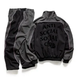 Alternative view of TRACK PANTS - BLACK