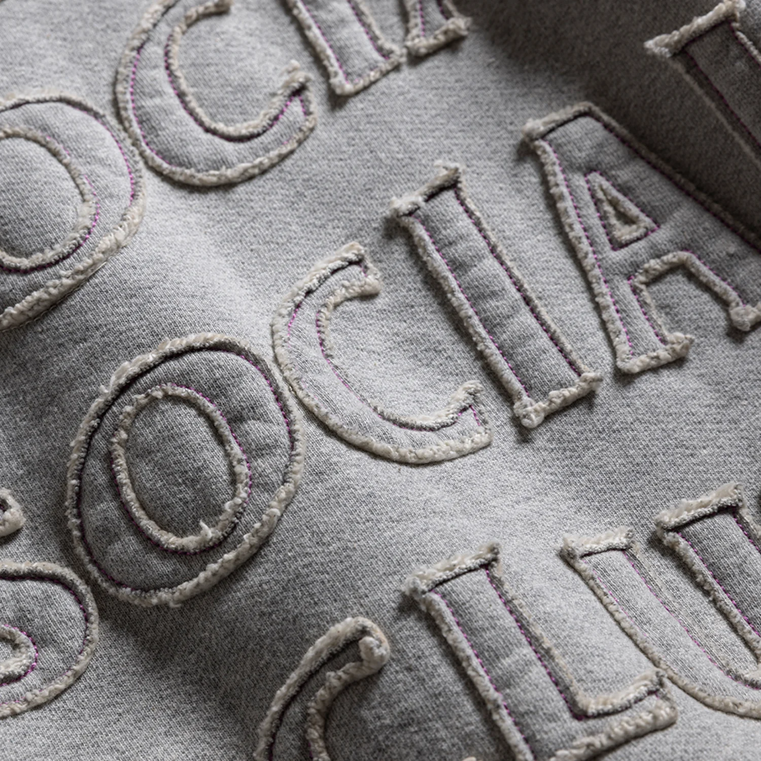 APPLIQUE MIND GAMES HOODIE - GRAY - Image 4