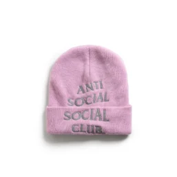 EMBROIDERED BEANIE - PINK