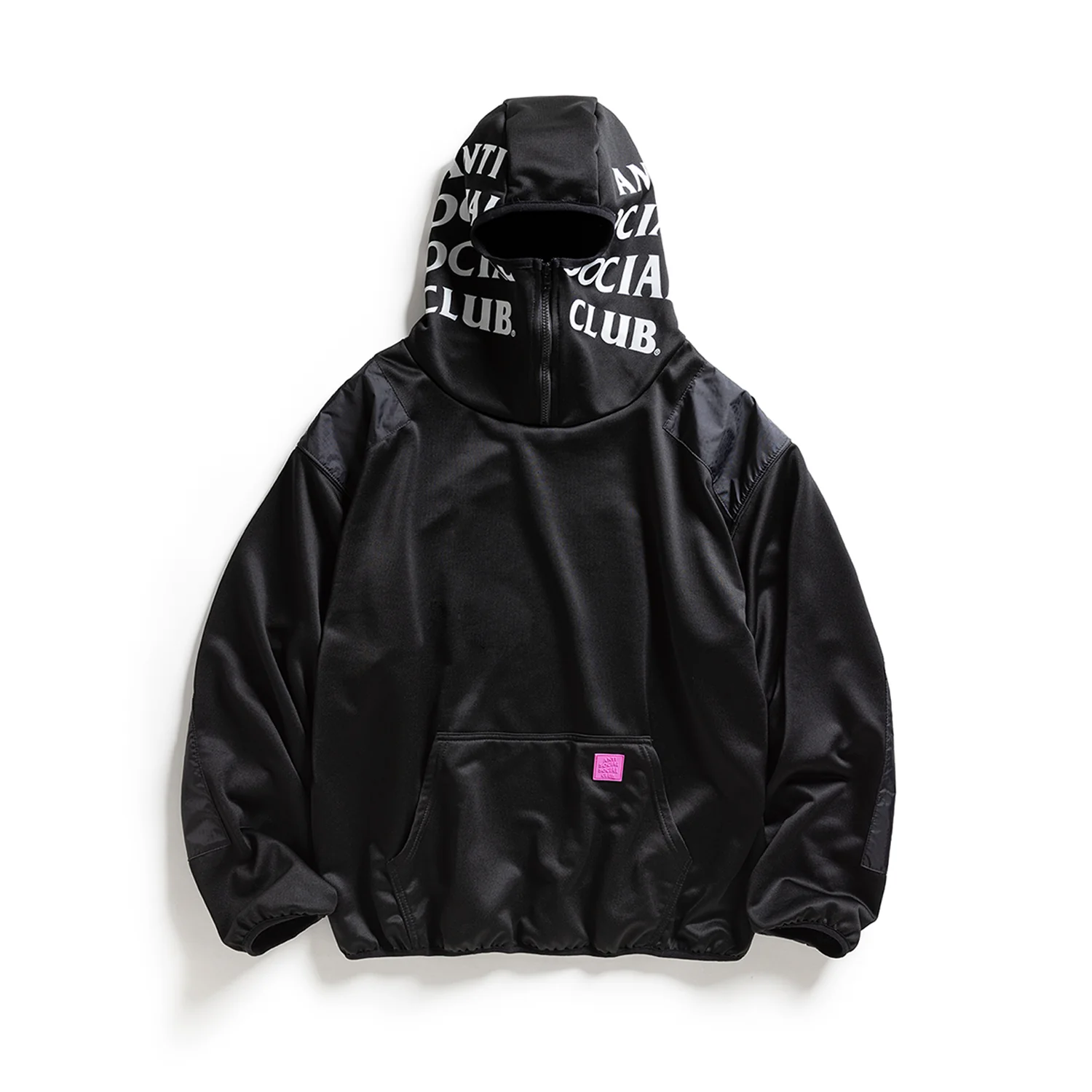 SKI MASK HOODIE - BLACK