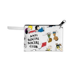 ASSC x Peanuts Faux Leather Zip Pouch